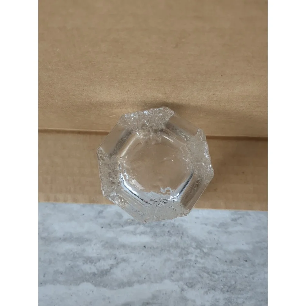 1 Iittala Finland Cordial Glass, Octagon, Textured Sides‎